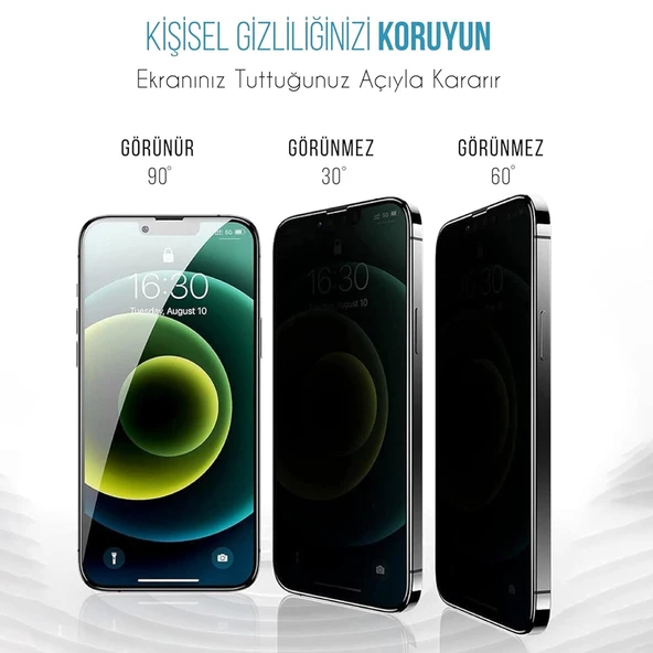 iPhone 16 Pro Kolay Uygulama Aparatlı 5D Magic Box Hayalet Privacy Cam Ekran Koruyucu - 2
