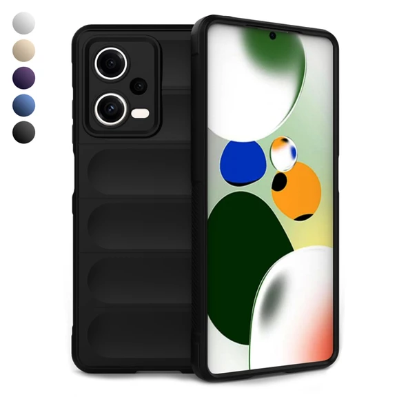 Xiaomi Redmi Note 12 5G Kılıf Optimum Lens Çerçeveli Silikon Kapak