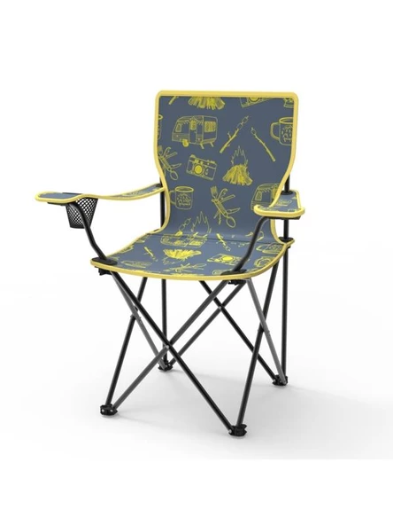 Katlanır kamp sandalyesi - 2 li kollu piknik sandalyesi koltuk taşıma çantalı - Resim 4