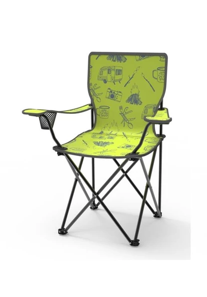 Katlanır kamp sandalyesi - 2 li kollu piknik sandalyesi koltuk taşıma çantalı - Resim 3