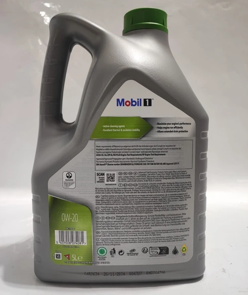 Mobil 1 Esp X2 0W-20 Motor Yağı 5 Litre - 2