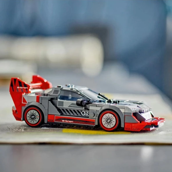 Lego 274 Parça Audi S1 E-Tron Quattro Speed Champions - Mavi Su Dünyası - 6