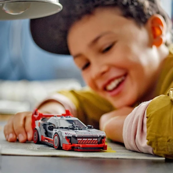 Lego 274 Parça Audi S1 E-Tron Quattro Speed Champions - Mavi Su Dünyası - 4