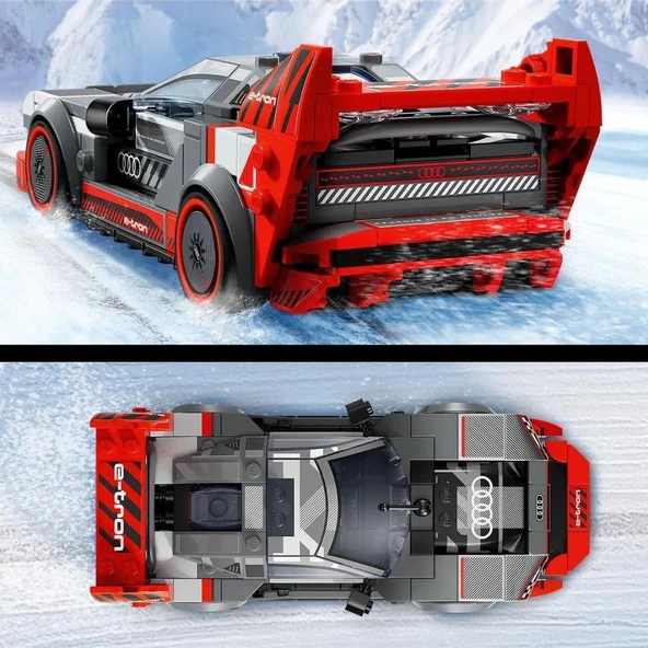 Lego 274 Parça Audi S1 E-Tron Quattro Speed Champions - Mavi Su Dünyası - 3