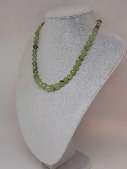 Galaksi Serisi Prehnit (Prinayt) Taşı Tasarım Kolye - Resim 5