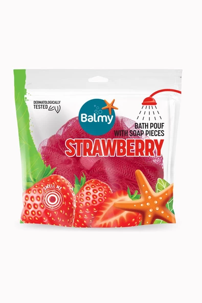 Balmy Çilek Sabunlu Banyo Lifi - 2