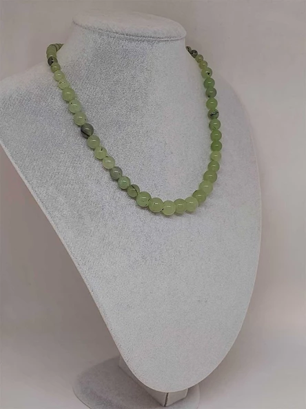 Galaksi Serisi Prehnit (Prinayt) Taşı Tasarım Kolye - Resim 4