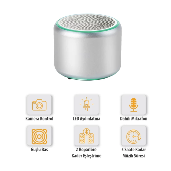 Logia Mini S 5W Kablosuz Bluetooth Hoparlör - 3