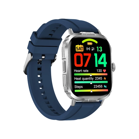 Logia Tech8 49mm Spor Akıllı Saat Alüminyum Kasa Silikon Kordon - 2