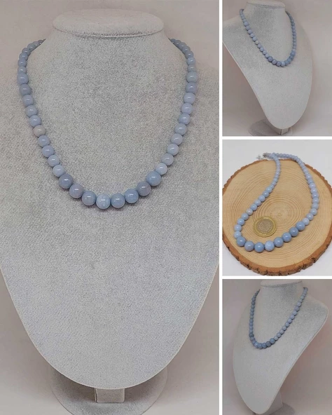 Galaksi Serisi Angelit Taşı Tasarım Kolye ürün görseli