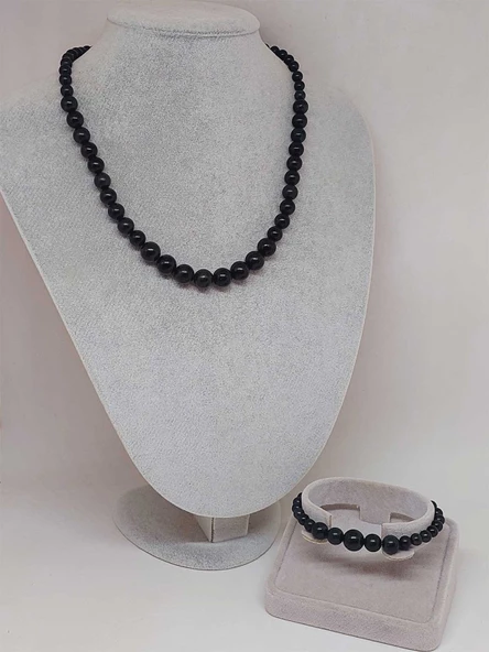 Galaksi Serisi Turmalin Taşı Kolye & Bileklik Seti - Resim 2