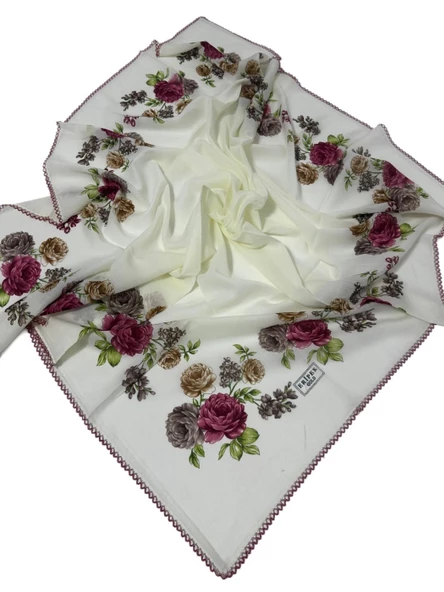 Eripek Oyalı Pamuk Yazma - 90 x 90 - 8