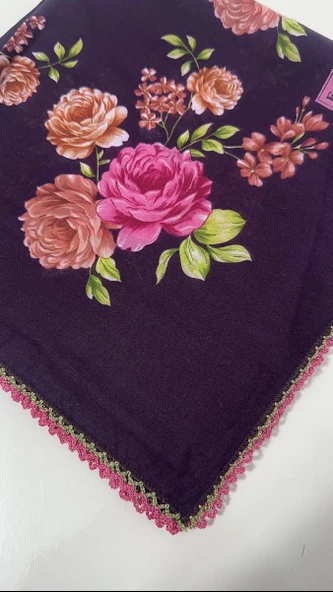 Eripek Oyalı Pamuk Yazma - 90 x 90 - 10