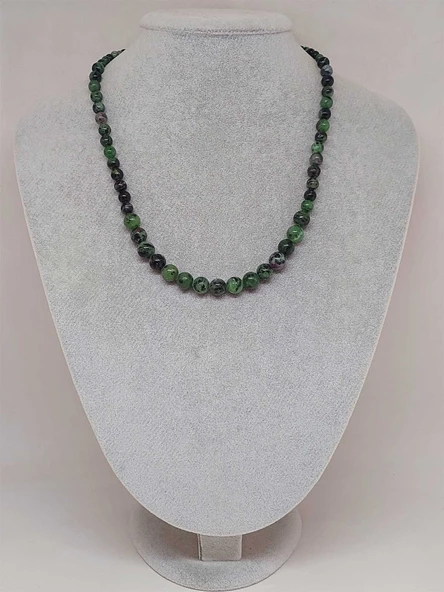 Galaksi Serisi Anyolit (Rubizoit Rubyzoisit) Taşı Tasarım Kolye - Resim 2