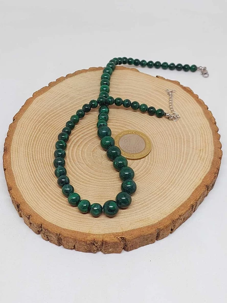 Galaksi Serisi Malakit Taşı Tasarım Kolye - Resim 3