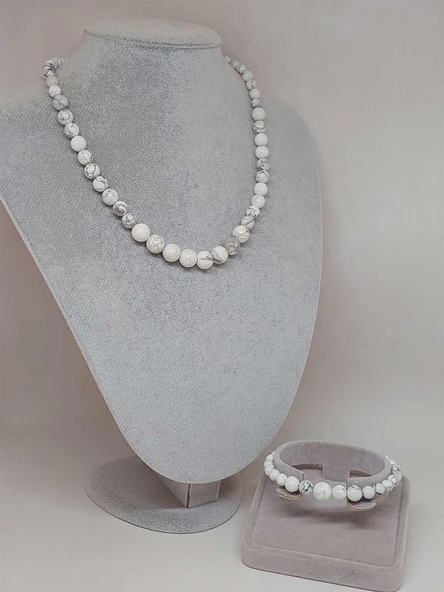 Galaksi Serisi Havlit Taşı Kolye & Bileklik Seti - Resim 2