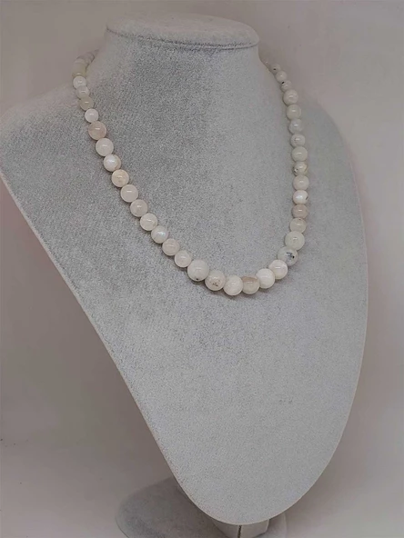 Galaksi Serisi Ay Taşı Tasarım Kolye - Resim 4