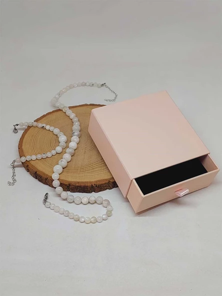 Galaksi Serisi Ay Taşı Kolye & Bileklik Seti - Resim 3