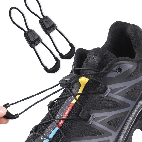 5281 SRTfootcare Salomon Model Akıllı Kilitli Outdoor Ayakkabı Bağcığı 120cm 1 Çift - 2