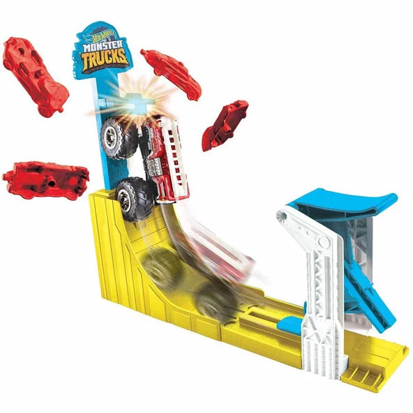 Hot Wheels Monster Trucks Gökyüzü Sıçrayışı Oyun Seti - 3