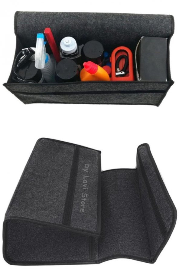 Araba Bagaj Organizer Eşya Çantası + Oto Vites Düzenleyici Telefon Tutucu Araç Set-14 - 6
