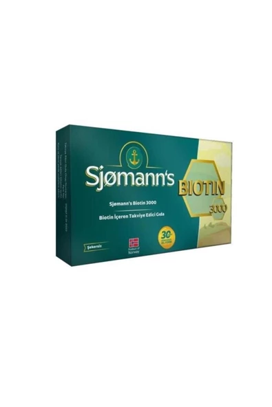 SJOMANNS Biotin 30 Çiğneme Tableti 8682792377359