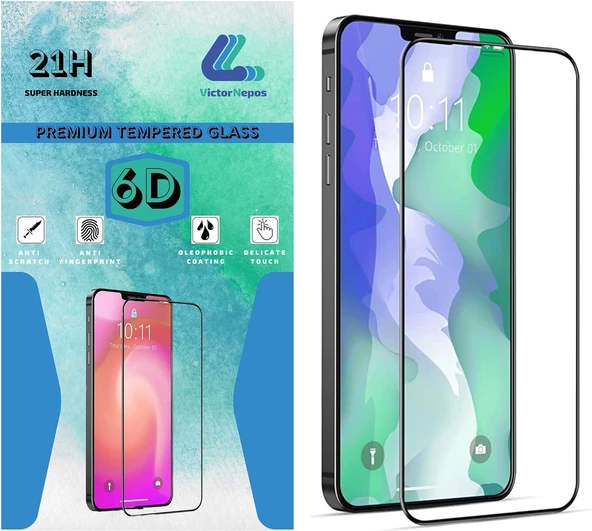 Apple iPhone 12 Pro Max Uyumlu Uçtan Uca Tam Koruma 21H 6D Ekran Koruyucu