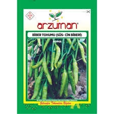 1 Paket Tohum Arzuman Acı Yeşil Cin Süs Biberi Bber Tohumu Hediye Tohumlu ürün görseli 1