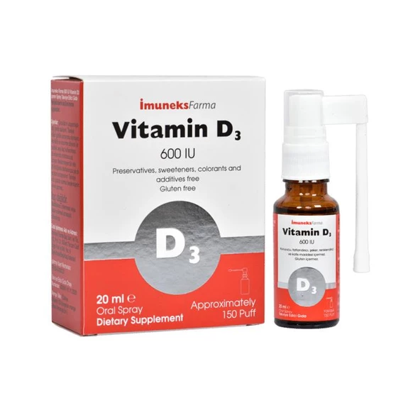 İmuneks Vitamin D3 600 mg 20 ml