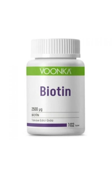 VOONKA Biotin 2500 Mcg 102 Tablet 8680807008496