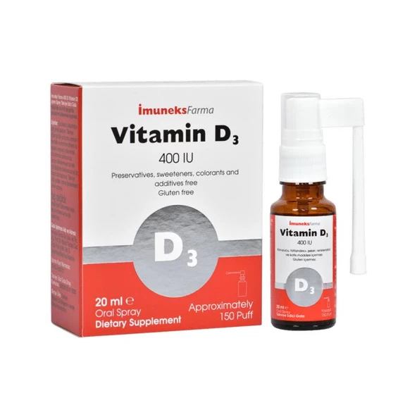 İmuneks Vitamin D3 400 mg 20 ml