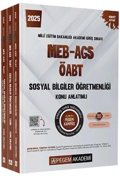 2025 MEB AGS ÖABT Sosyal Bilgiler Konu Anlatımlı Pegem Yayınları