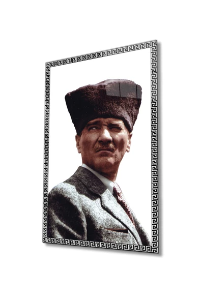 Atatürk Dekoratif ve Modern Cam Tablo 4 Mm Dayanıklı Temperli Cam
