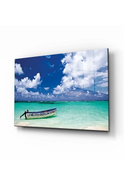 Doğa Manzara Dekoratif ve Modern Cam Tablo 4mm Dayanıklı Temperli Cam ürün görseli