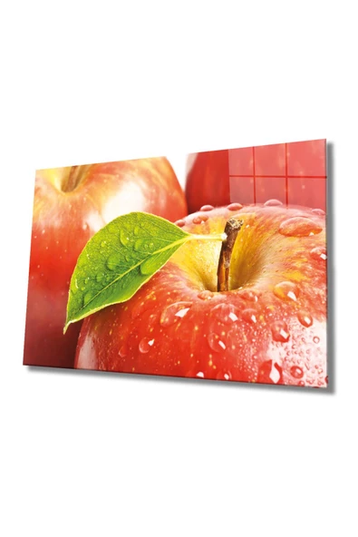 Meyveler Dekoratif ve Modern Cam Tablo 4mm Dayanıklı Temperli Cam