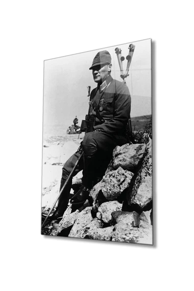 Atatürk Dekoratif ve Modern Cam Tablo 4 Mm Dayanıklı Temperli Cam