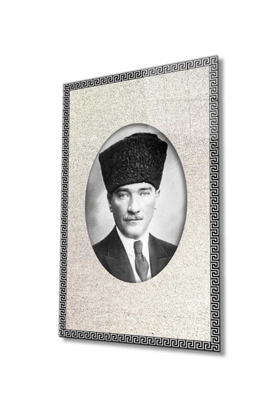 Atatürk Dekoratif ve Modern Cam Tablo 4 Mm Dayanıklı Temperli Cam ürün görseli 1