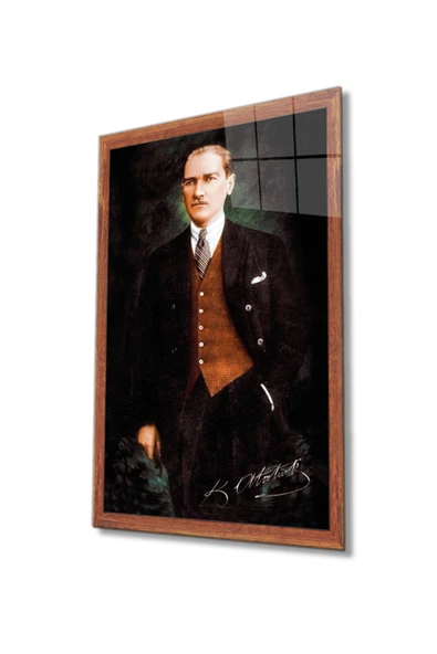 Atatürk Dekoratif ve Modern Cam Tablo 4 Mm Dayanıklı Temperli Cam ürün görseli