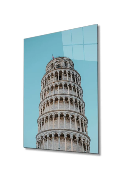 Geometrik Mimari Dekoratif ve Modern Cam Tablo, Ev Ve Ofis Duvar Dekoru ürün görseli 1