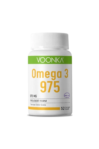 VOONKA Omega 3 975 Takviye Edici Gıda 52 Yumuşak Kapsül 8682241302239
