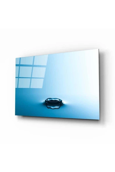 Su Damlasi Dekoratif ve Modern Cam Tablo ürün görseli