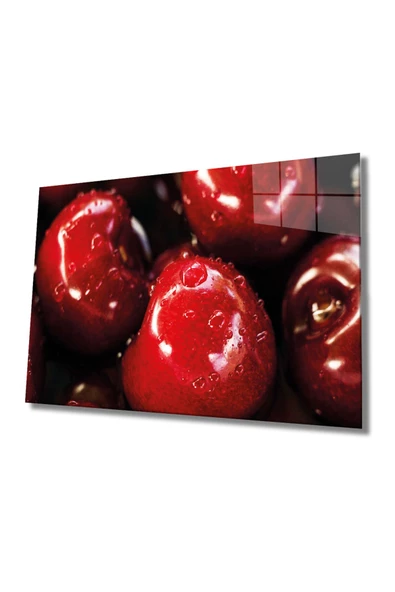 Meyveler Dekoratif ve Modern Cam Tablo 4mm Dayanıklı Temperli Cam