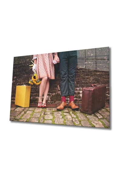 Sevgililer Dekoratif ve Modern Cam Tablo ürün görseli 1