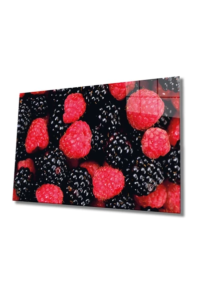 Meyveler Dekoratif ve Modern Cam Tablo 4mm Dayanıklı Temperli Cam ürün görseli