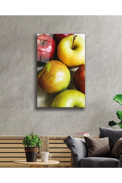 Meyveler Dekoratif ve Modern Cam Tablo 4mm Dayanıklı Temperli Cam ürün görseli
