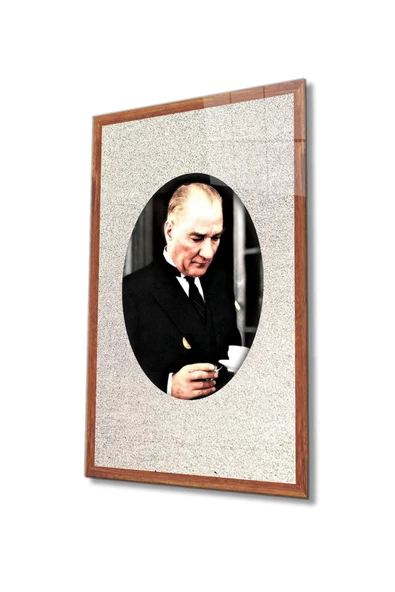 Atatürk Dekoratif ve Modern Cam Tablo 4 Mm Dayanıklı Temperli Cam