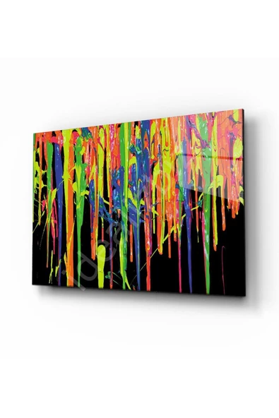 Soyut Dekoratif ve Modern Cam Tablo 4mm Dayanıklı Temperli Cam ürün görseli