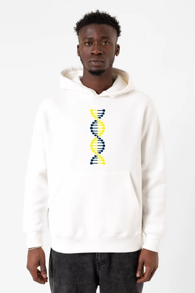 Sarı Lacivert Dna Beyaz Erkek 3ip Kapşonlu Sweatshirt