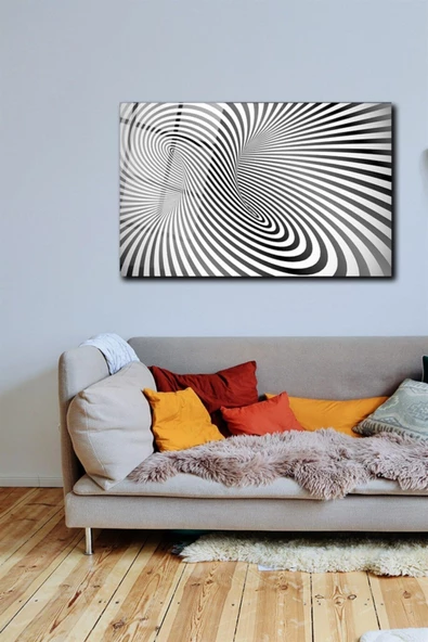 Ilizyon Dekoratif ve Modern Cam Tablo I 60x90 I Çok Renkli