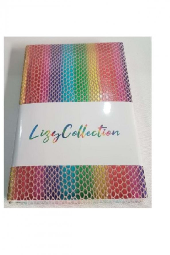 Liz Defter Raınbow Suni Deri 14x20 168 YP Çizgili